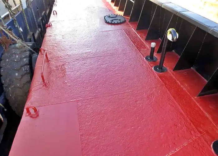 Reparación en seco y a flote 12 Cubierta de Astilleros con Pintura Sand Blast